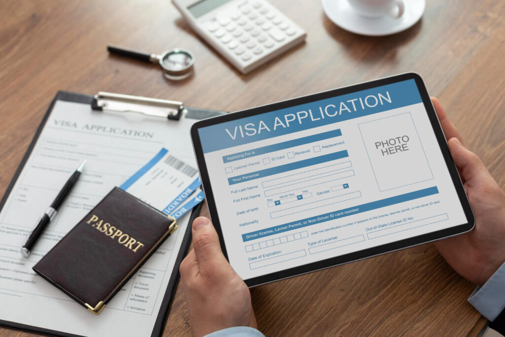 visa application form tablet 1