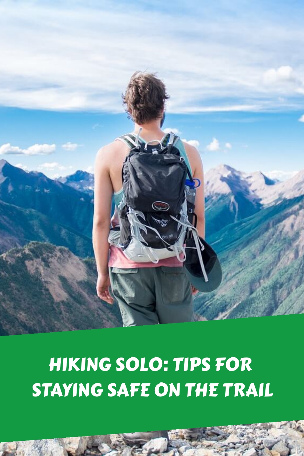 Hiking solo tips for staying safe on the trail generated pin 3012