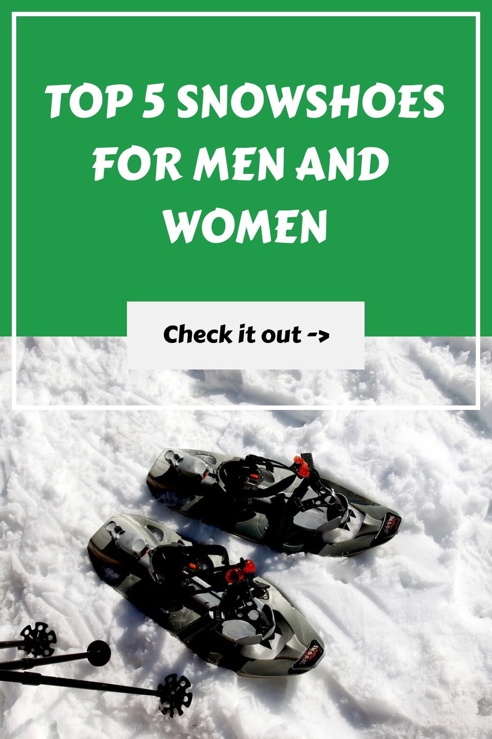 Top 5 Snowshoes for Men and Women generated pin 4321